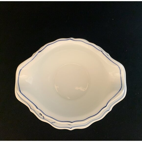 Blue Danube Japan Gravy Boat w/Attached Underplate Porcelain Rectangle Backstamp - Picture 6 of 12